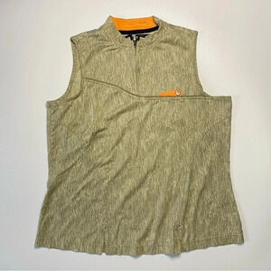 Jamie Sadock Large Sleeveless 1/4 Zip Mockneck